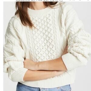 3.1 Phillip Lim Cream Cable Knit Sweater